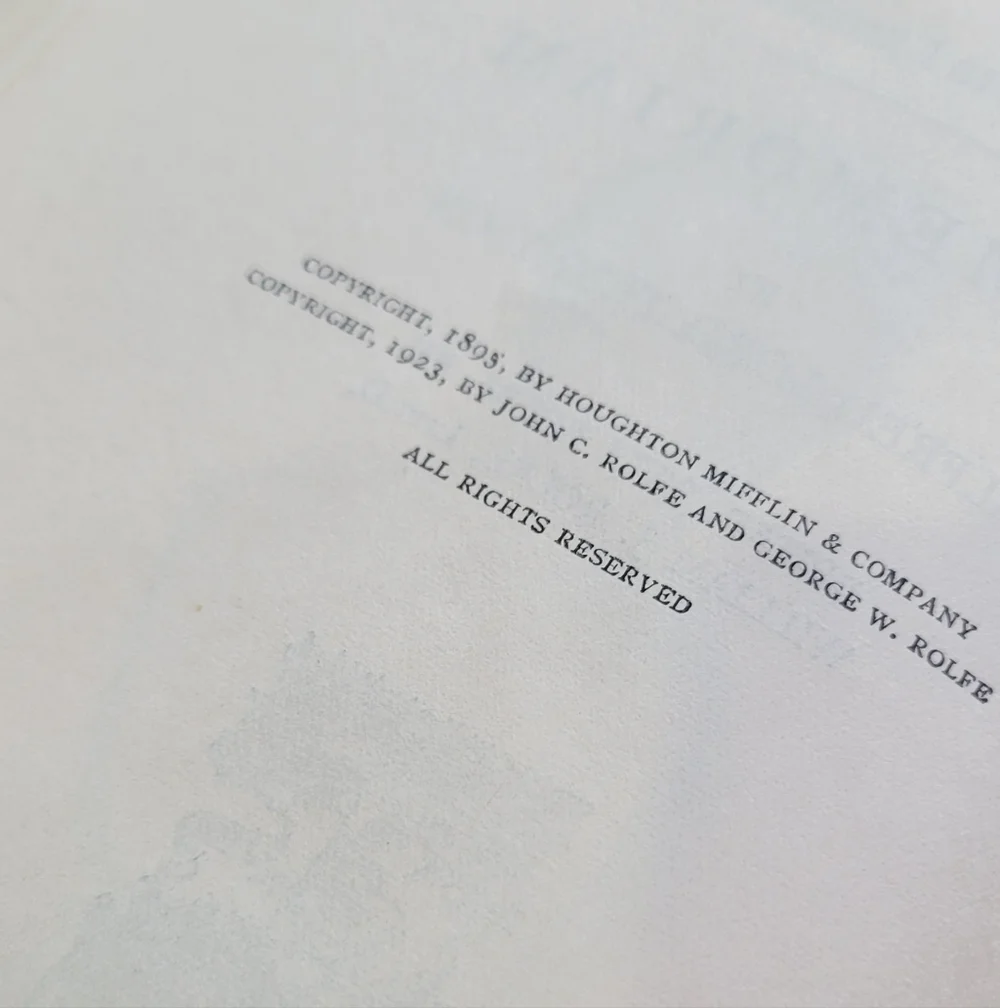 1923~In Memoriam~ Book by William J. Rolfe - Picture 5 of 7